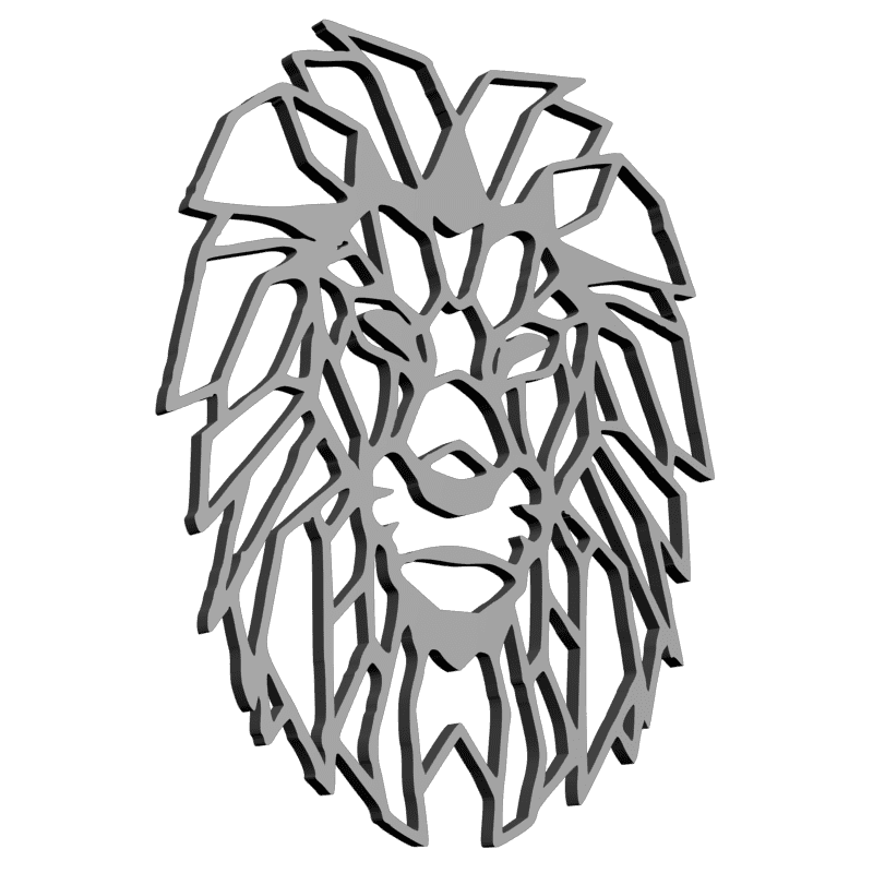 картинка Лев P4-343 3D-STL.COM