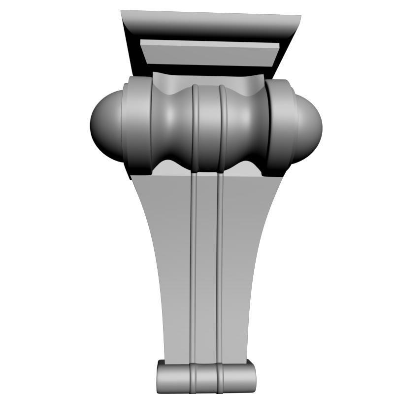 картинка Ножка мебельная резная M6-127 3D-STL.COM
