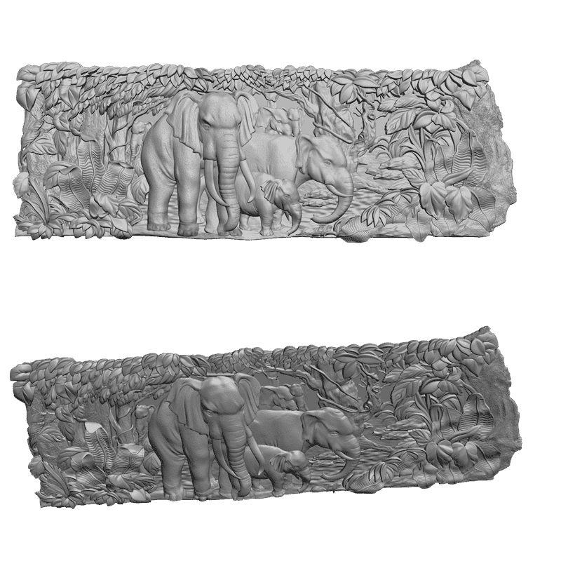 картинка Слоны D12-143 3D-STL.COM