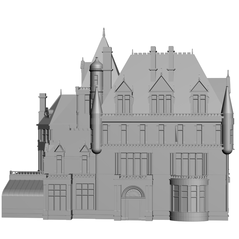 картинка Здание H1-037 3D-STL.COM