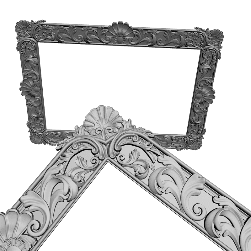 картинка Рама для картины или зеркала D14-134 3D-STL.COM