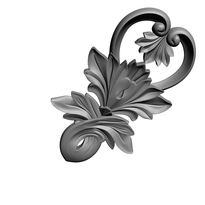 картинка Накладка резная D10-093 3D-STL.COM