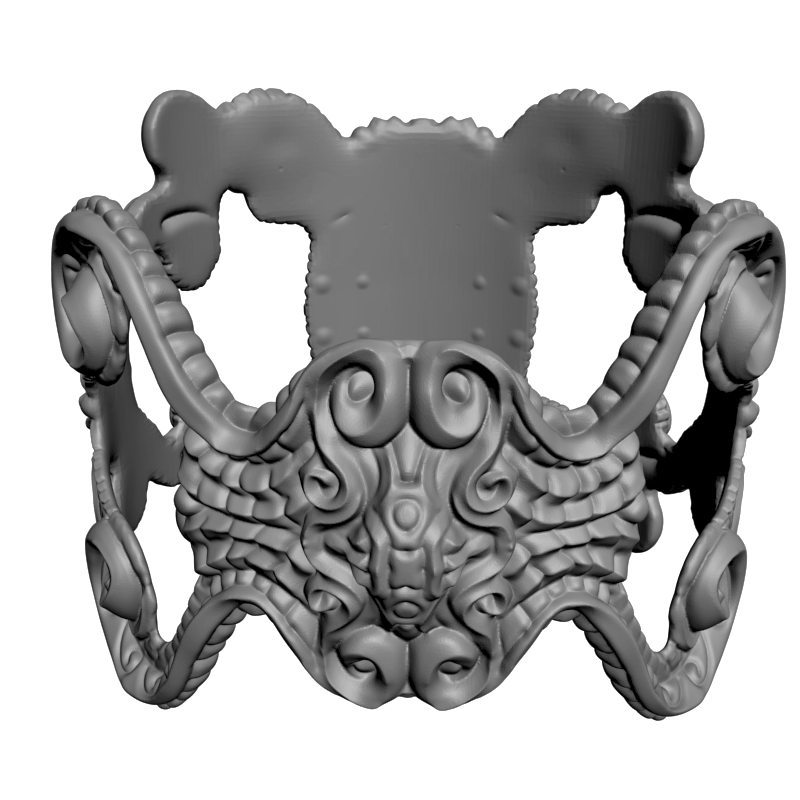 картинка Кольцо с черепом RY2-160 3D-STL.COM