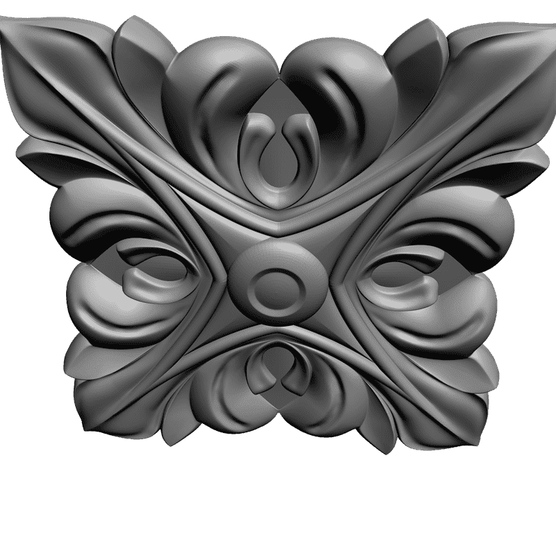 картинка Розетка резная D16-035 3D-STL.COM