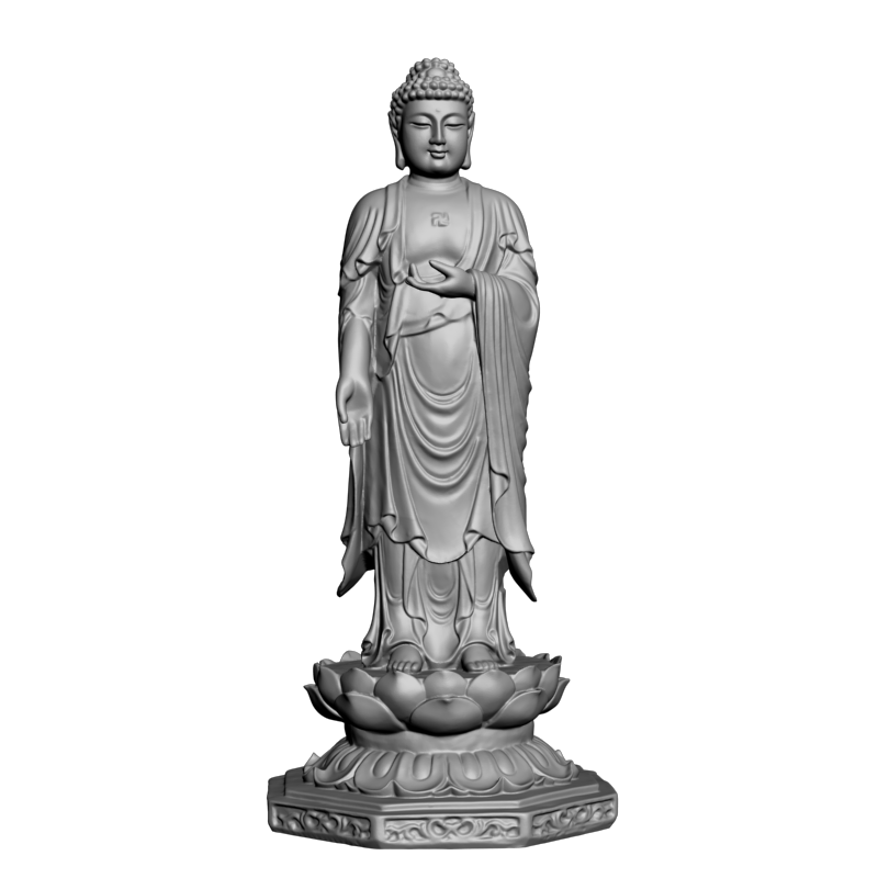 картинка Гаутама Будда стоит V9-070 3D-STL.COM