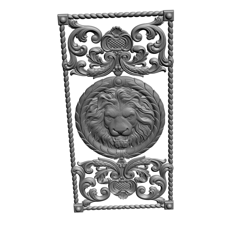 картинка Нарды голова льва PI2-117 3D-STL.COM