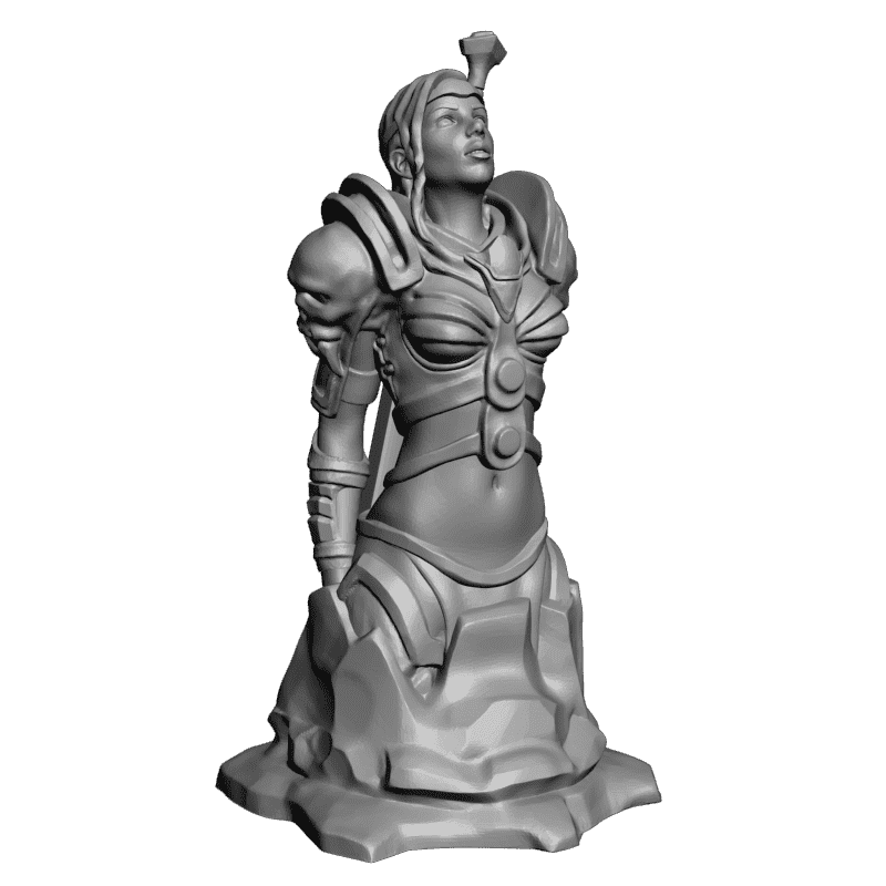 картинка Девушка-воин L3-290 3D-STL.COM