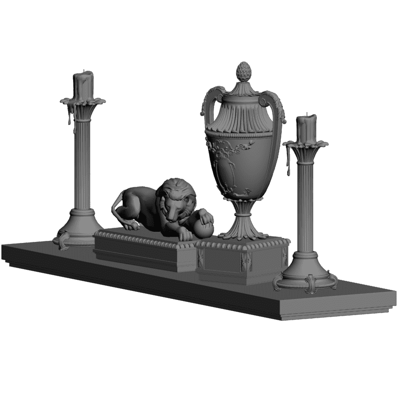картинка Набор предметов P4-250 3D-STL.COM