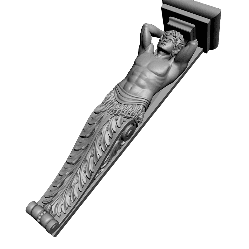 картинка Кронштейн резной D9-129 3D-STL.COM