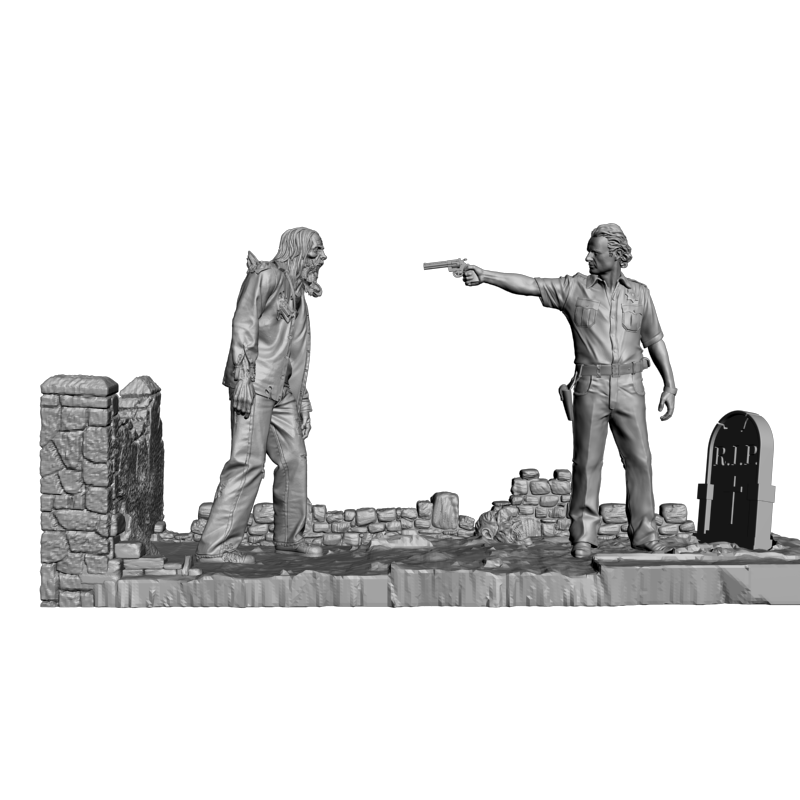 картинка Диарама ходячих мертвецов L3-334 3D-STL.COM