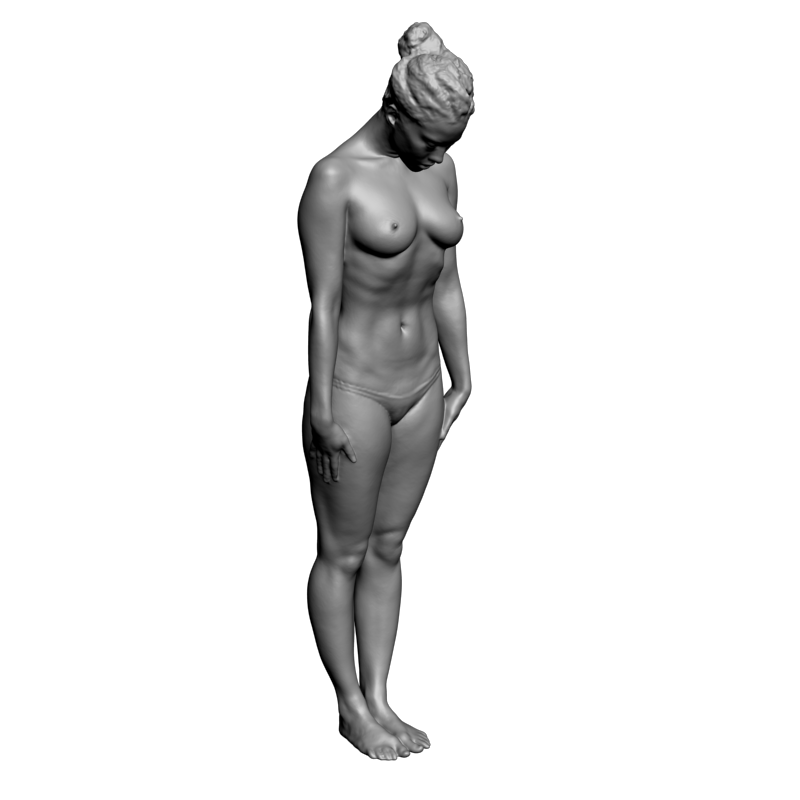картинка Голая девушка L3-229 3D-STL.COM