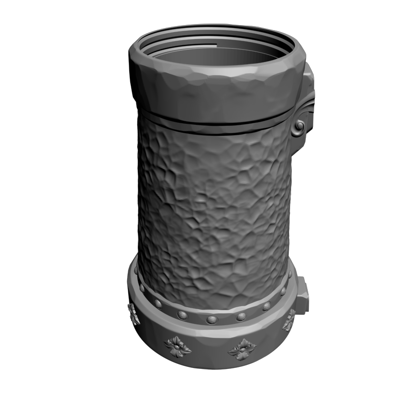 картинка Кружка с головой льва H5-135 3D-STL.COM