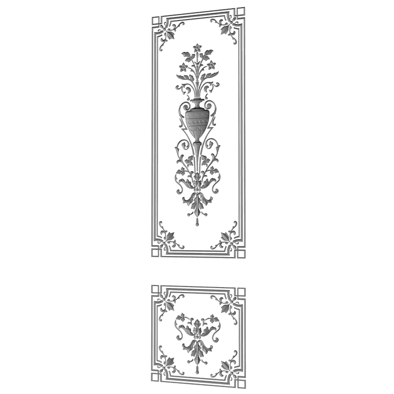 картинка Двери резные H3-076 3D-STL.COM