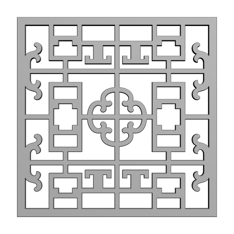 картинка Решётка декоративная D15-032 3D-STL.COM