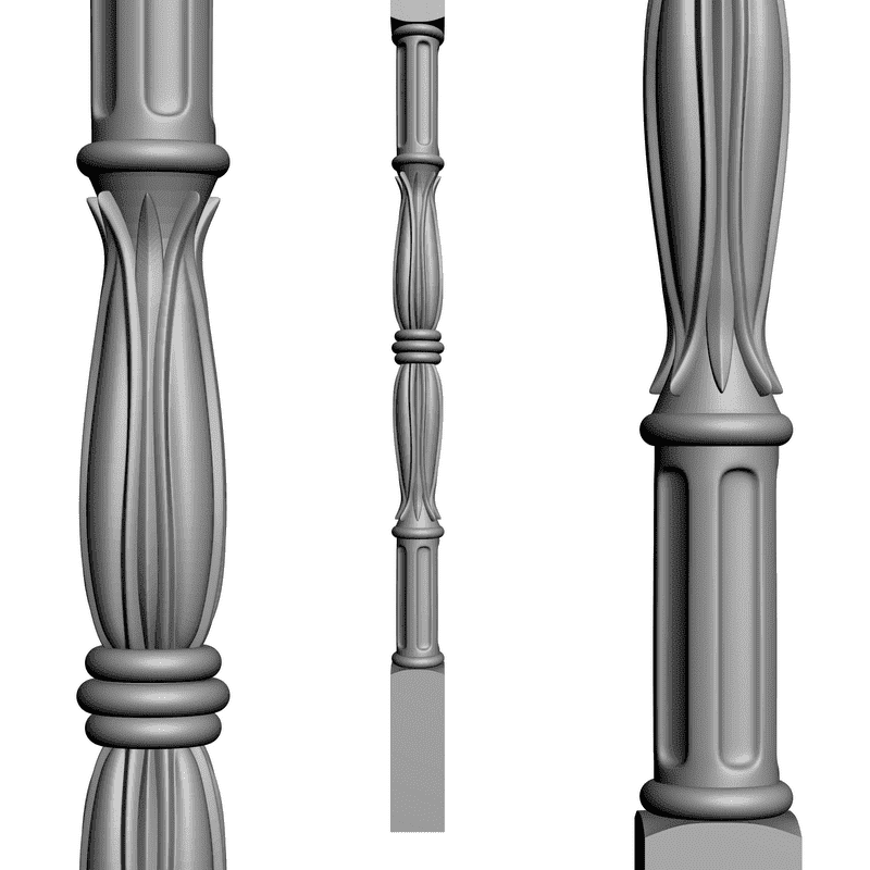 картинка Балясина резная D2-003 3D-STL.COM