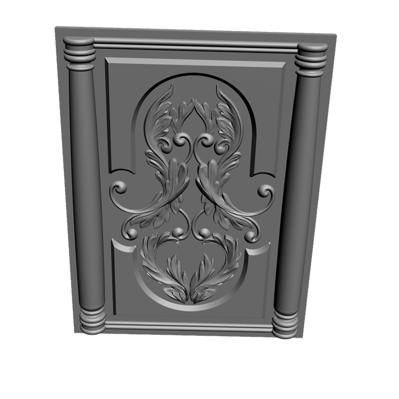 картинка Набор 5 деталей. Часы резные P3-044 3D-STL.COM