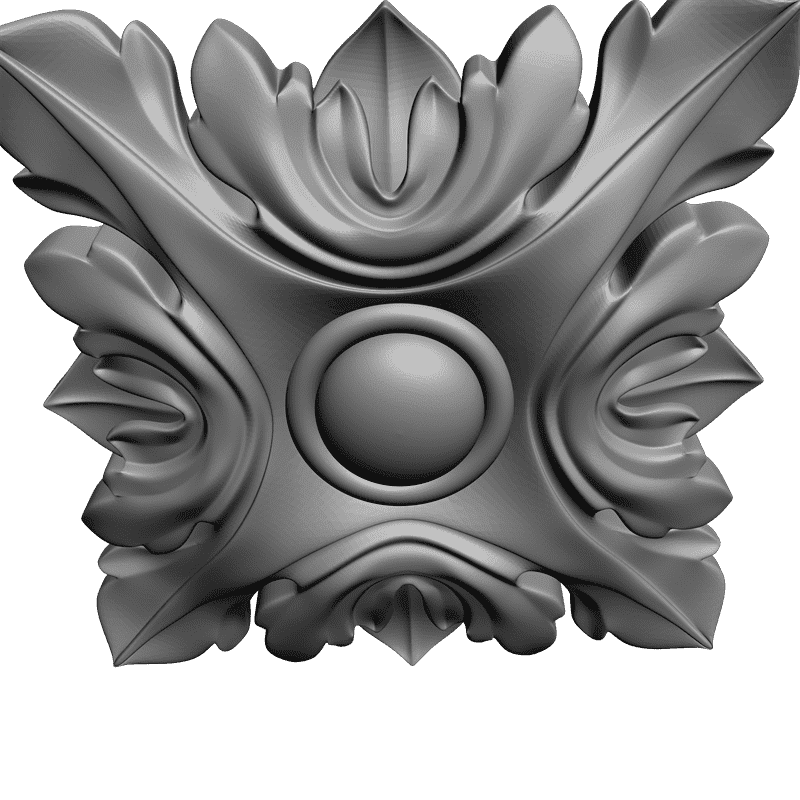 картинка Розетка резная D16-166 3D-STL.COM