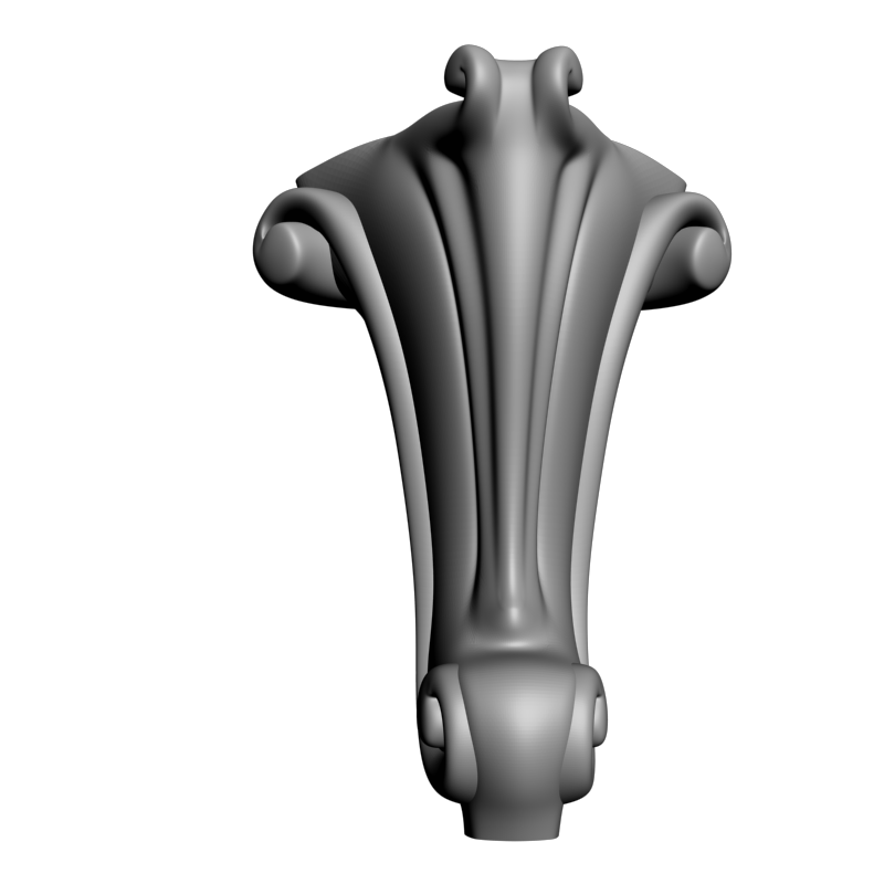 картинка Ножка мебельная резная M6-126 3D-STL.COM