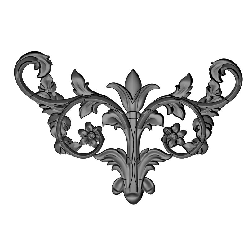 картинка Накладка декоративная рамная D10-396 3D-STL.COM