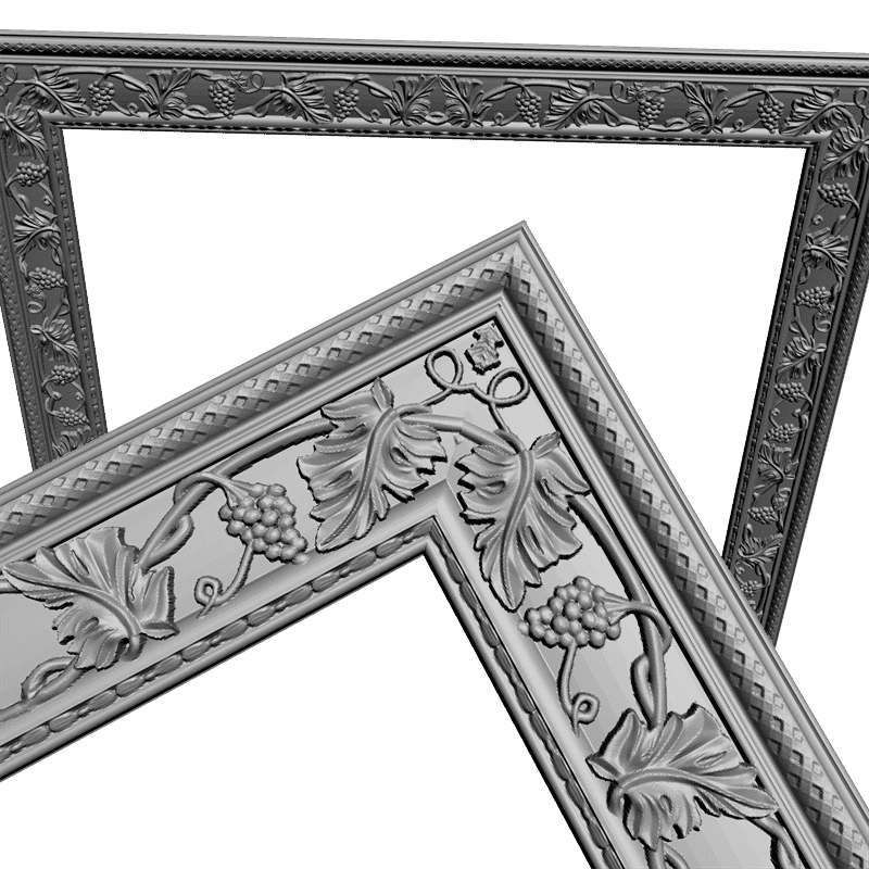 картинка Рама резная D14-234 3D-STL.COM