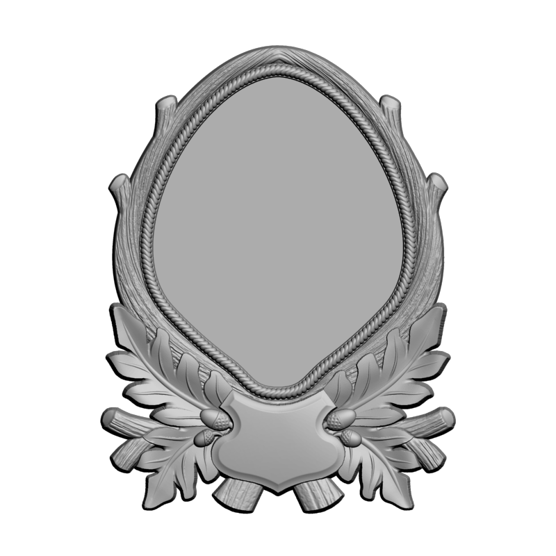 картинка Рамка резная D14-573 3D-STL.COM