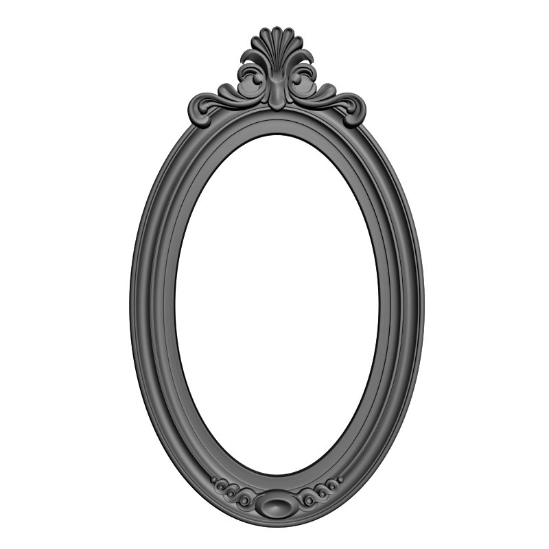 картинка Рама резная овальная D14-454 3D-STL.COM