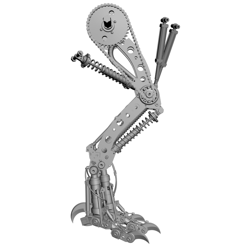 картинка Механическая нога T-Rex 4 PI1-490 3D-STL.COM