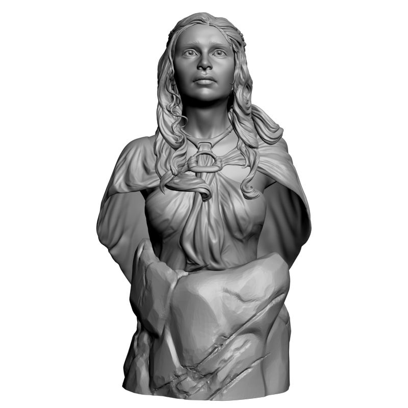 картинка Бюст девушки L3-219 3D-STL.COM