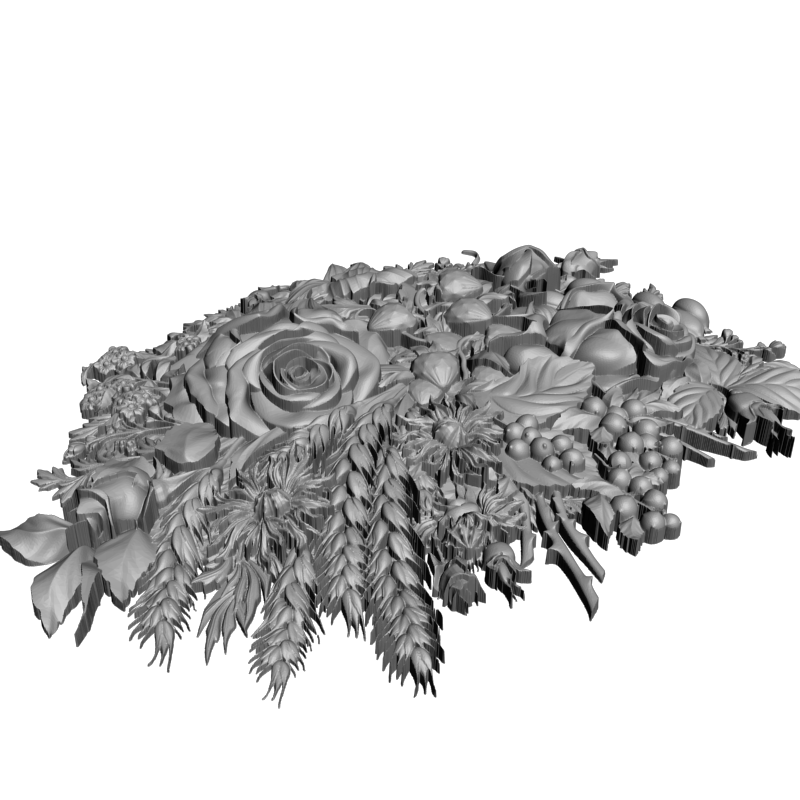 картинка Цветы летние F4-100 3D-STL.COM