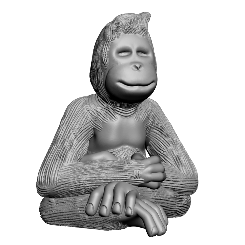 картинка Шимпанзе F1-193 3D-STL.COM