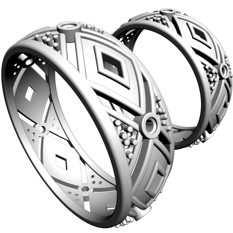 картинка Кольцо RY2-154 3D-STL.COM