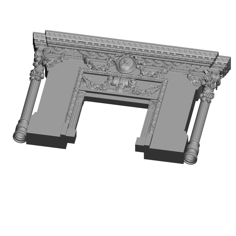 картинка Камин Набор 24 файла H4-028 3D-STL.COM