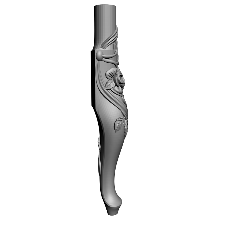 картинка Ножка мебельная резная M6-122 3D-STL.COM
