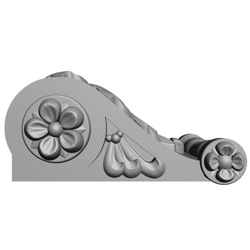 картинка Кронштейн резной D9-015 3D-STL.COM