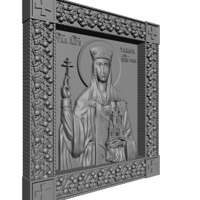 картинка Святая Тамара царица Грузии V3-303 3D-STL.COM