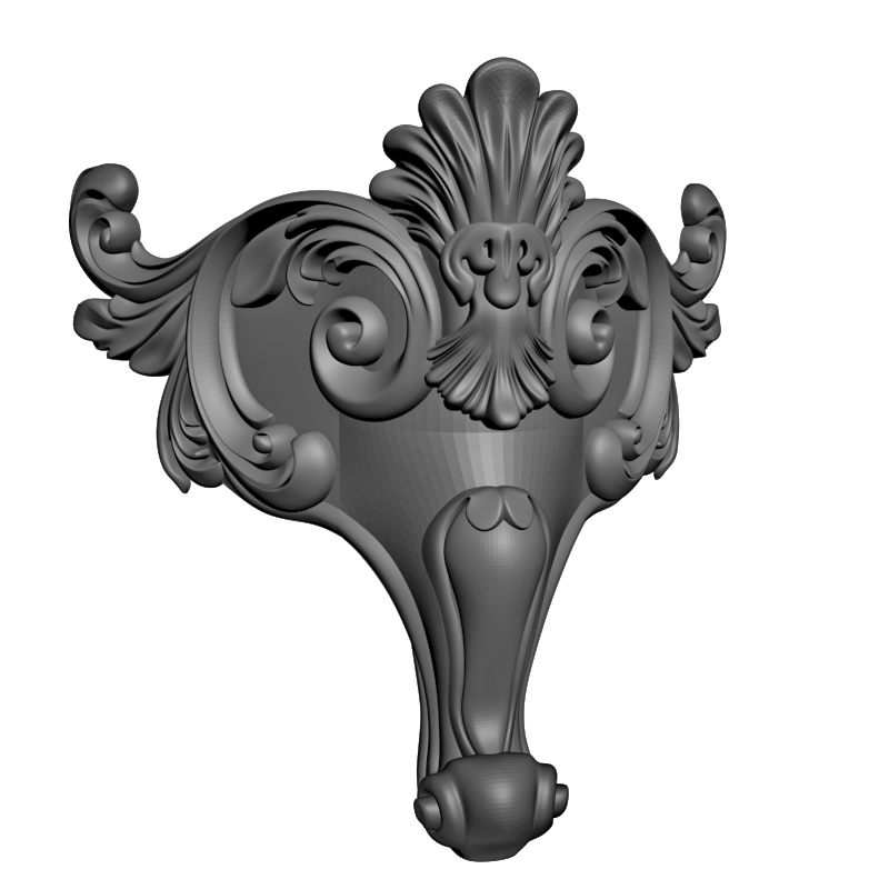 картинка Накладка декоративная рамная D10-412 3D-STL.COM