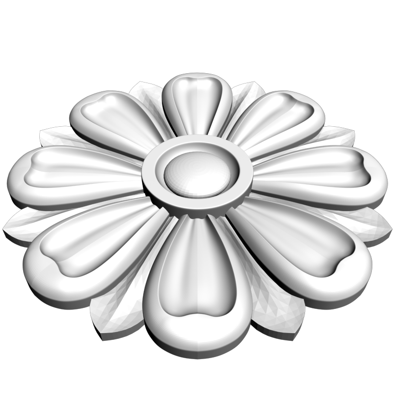 картинка Розетка резная D16-312 3D-STL.COM