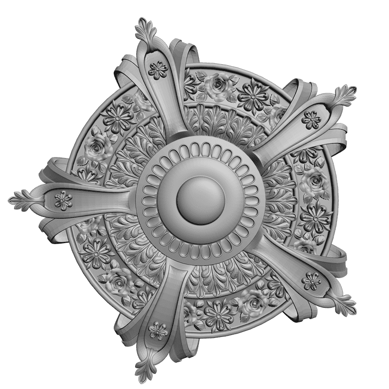 картинка Розетка резная D16-049 3D-STL.COM