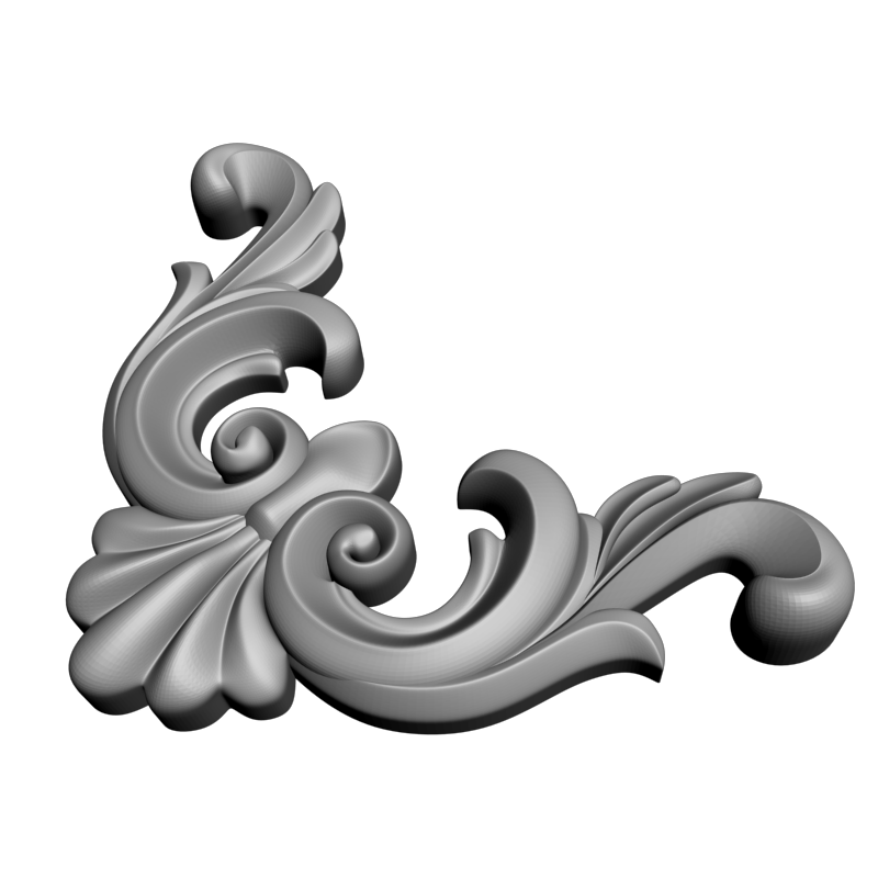 картинка Угловой элемент D19-070 3D-STL.COM