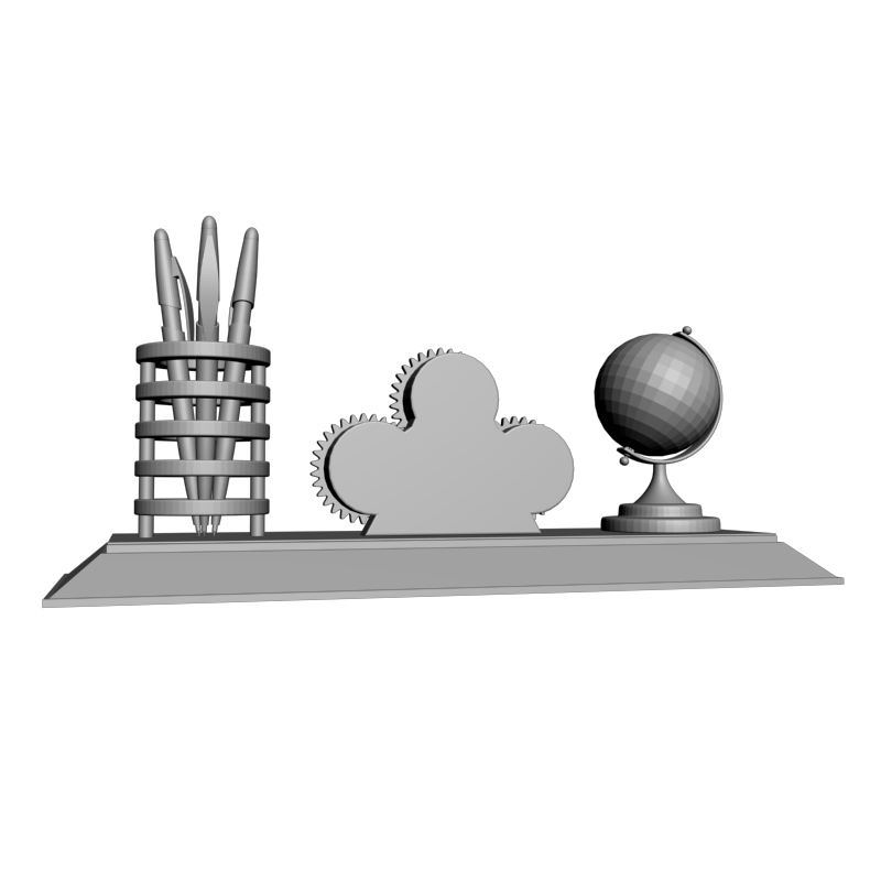 картинка Глобус и карандаши P4-559 3D-STL.COM