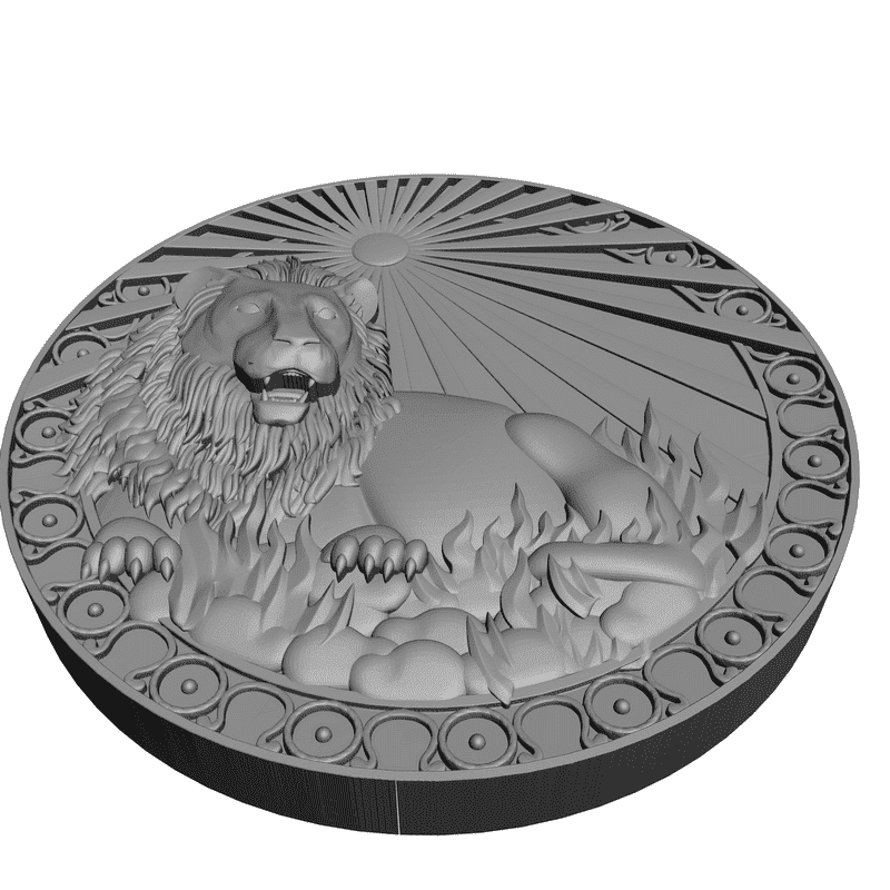 картинка Лев P1-006 3D-STL.COM