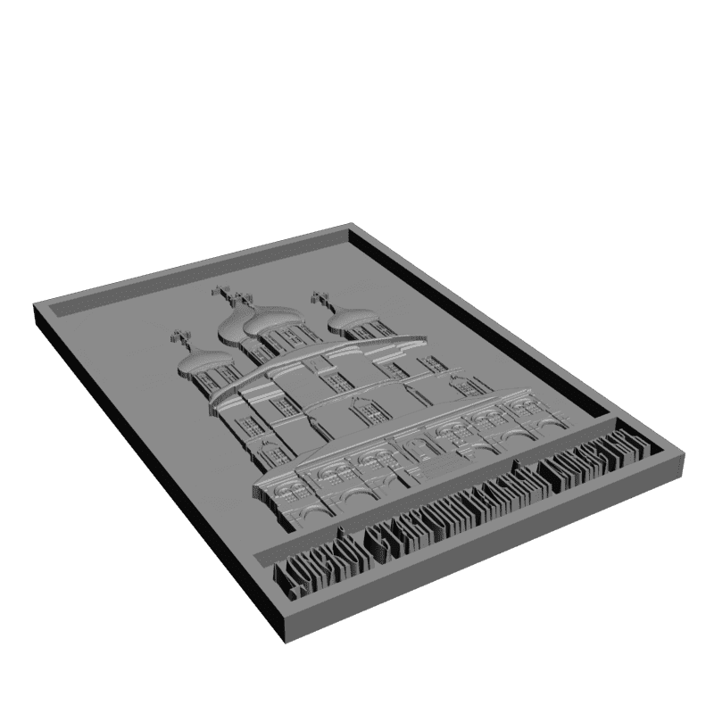 картинка Донской монастырь D12-053 3D-STL.COM