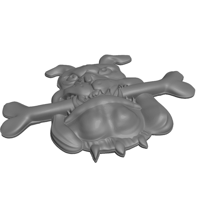 картинка Собака и кость P4-287 3D-STL.COM