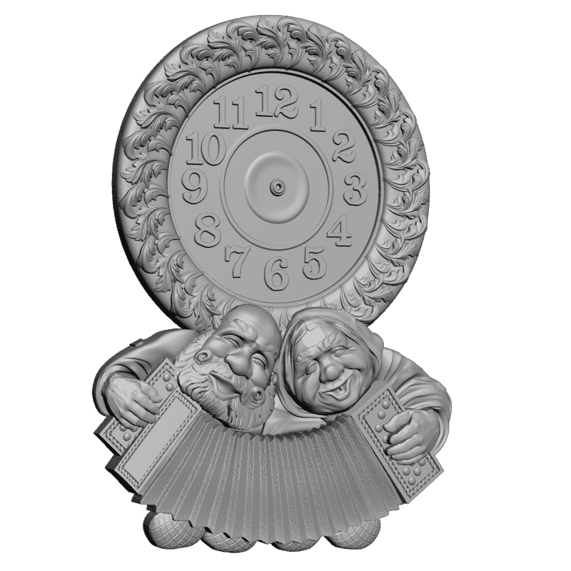 картинка Часы Дед да бабка P3-130 3D-STL.COM