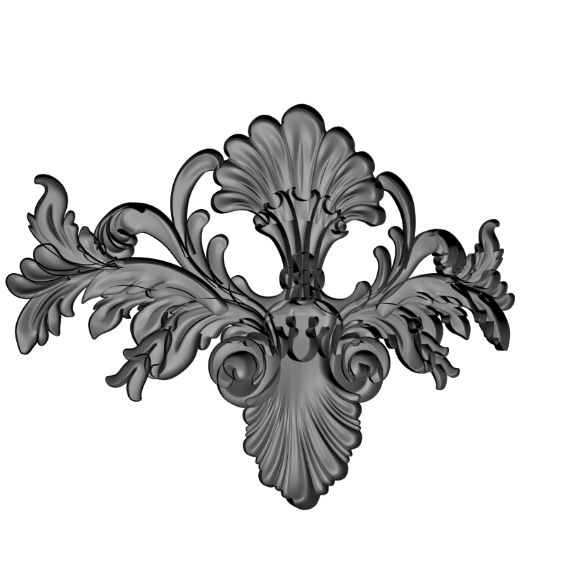 картинка Накладка декоративная рамная D10-403 3D-STL.COM