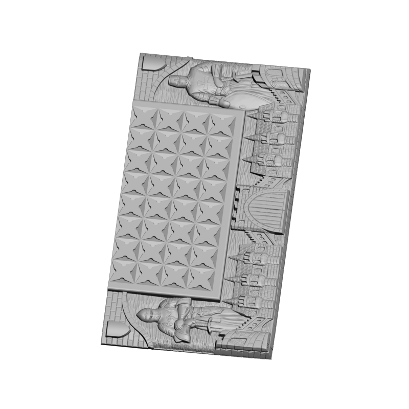 картинка Шахматная доска Рыцари и замок PI3-158 3D-STL.COM