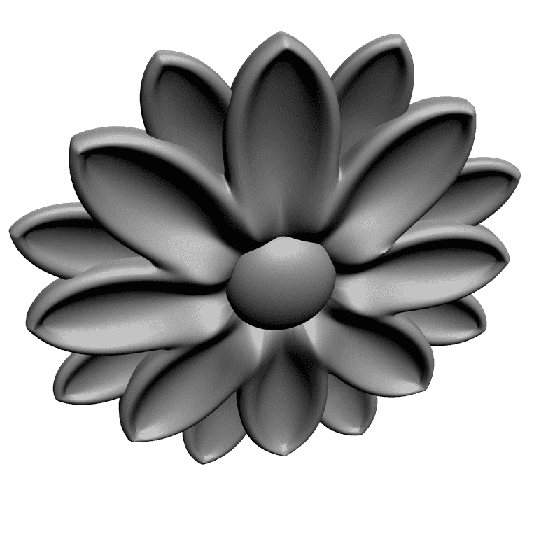 картинка Розетка резная D16-154 3D-STL.COM