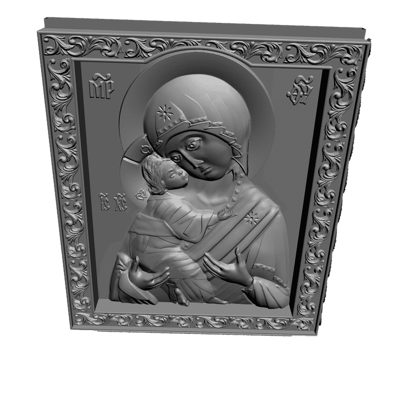 картинка Божья Матерь V3-056 3D-STL.COM