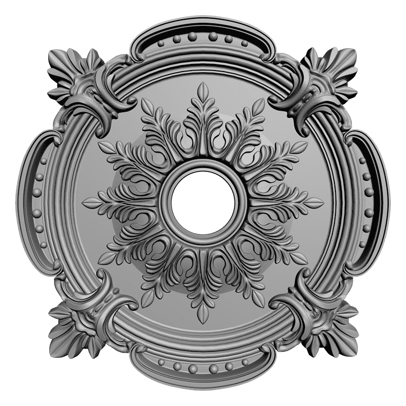картинка Розетка резная D16-133 3D-STL.COM