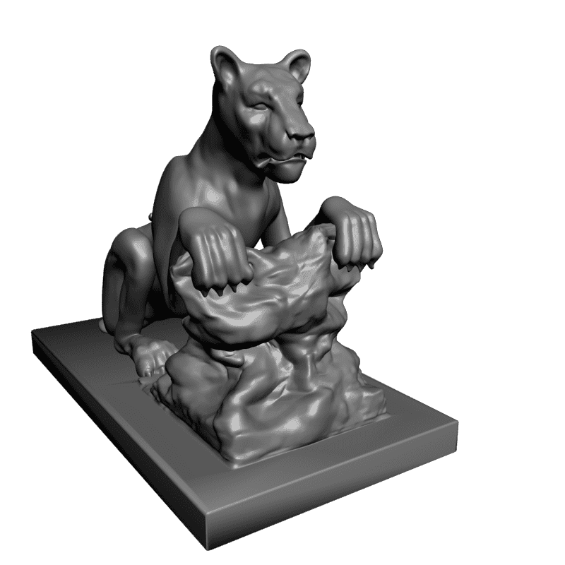 картинка Львица F1-152 3D-STL.COM